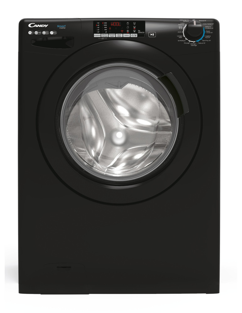 Candy Smart Inverter CS 1411TXMBBE/FR machine à laver Charge avant 11 kg 1400 tr/min Noir
