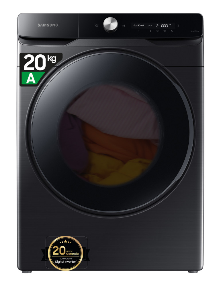 Samsung WF20DG8650BV/U3 machine à laver Charge avant 20 kg 1000 tr/min Noir