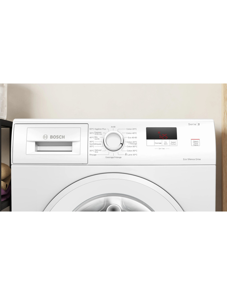 Bosch Serie 2 WGE03207FR machine à laver Charge avant 8 kg 1200 tr/min Blanc