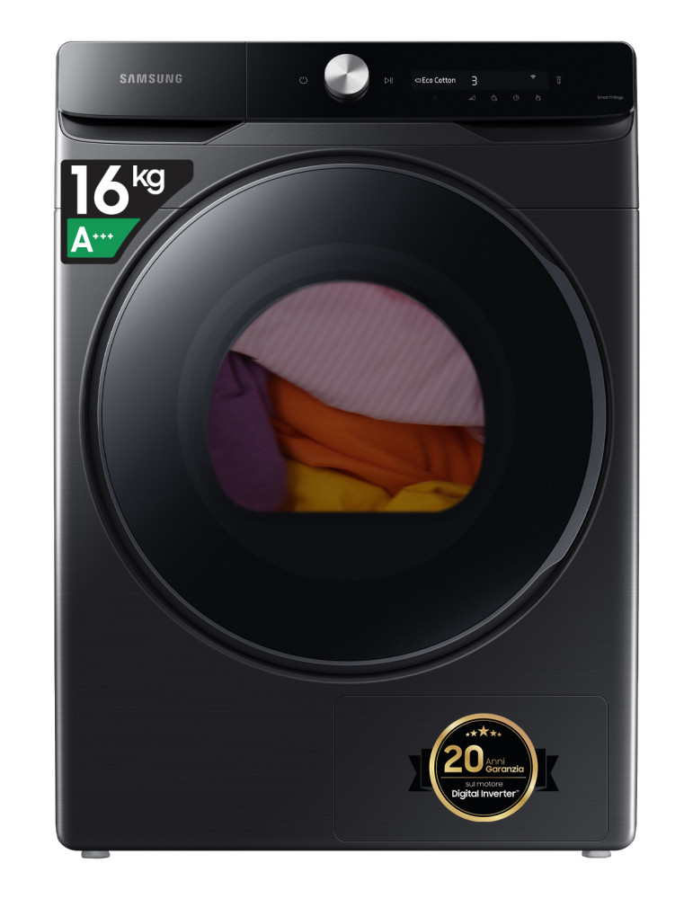 Samsung DV16DG8600BVU3 sèche-linge Pose libre Charge avant 16 kg Noir