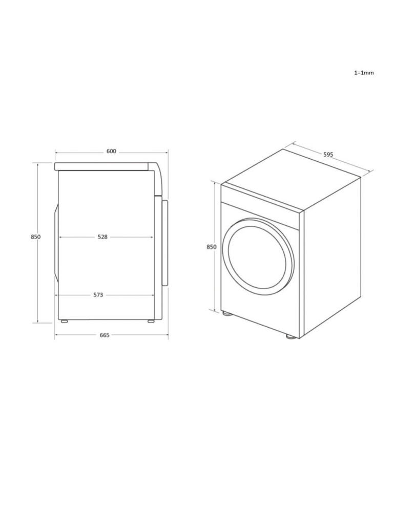 Haier HD100-A2939 sèche-linge Pose libre Charge avant 10 kg Blanc