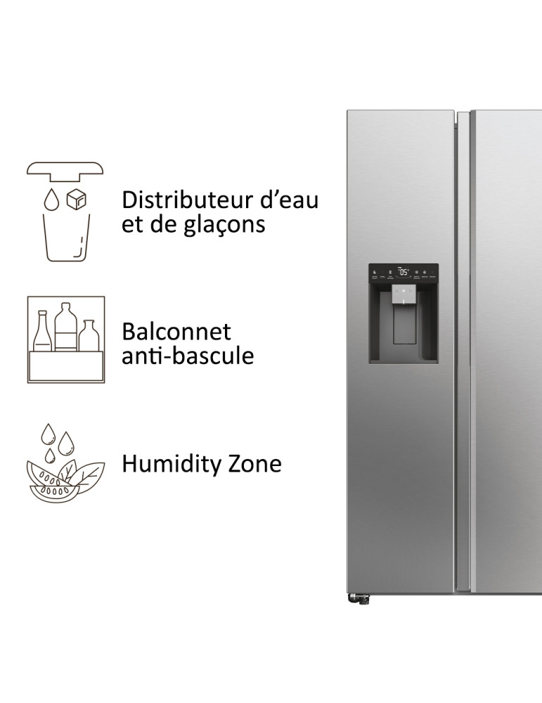 Haier HSW59F18EIMM Pose libre 601 L Platine, Acier inoxydable