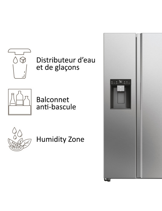 Haier HSW59F18EIMM Pose libre 601 L Platine, Acier inoxydable