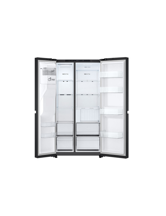 LG GSLC40EPPE frigo américain Pose libre 638 L Noir, Graphite