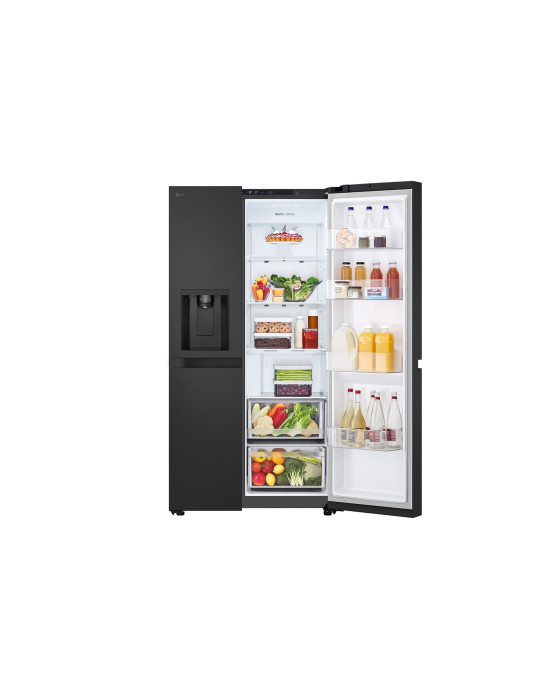 LG GSLC40EPPE frigo américain Pose libre 638 L Noir, Graphite