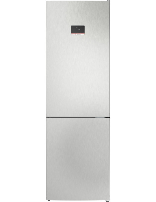 Bosch Serie 4 KGN367LDF réfrigérateur-congélateur Pose libre 321 L Acier inoxydable