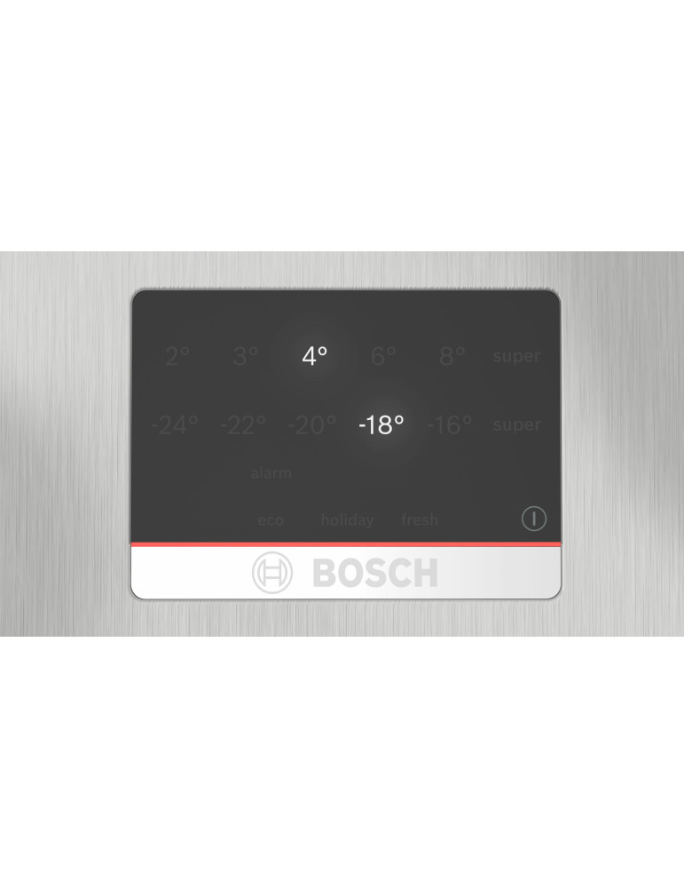 Bosch Serie 4 KGN367LDF réfrigérateur-congélateur Pose libre 321 L Acier inoxydable