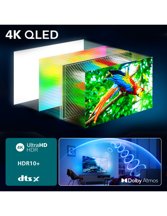 Philips 8500 series 75PUS850012 190,5 cm (75") 4K Ultra HD Smart TV Wifi Noir