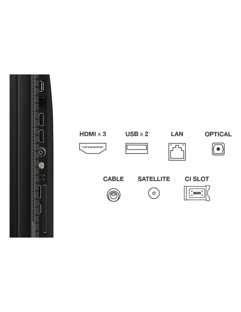 TCL T69C 43T69C TV 109,2 cm (43") 4K Ultra HD Smart TV Wifi Noir 350 cd/m²