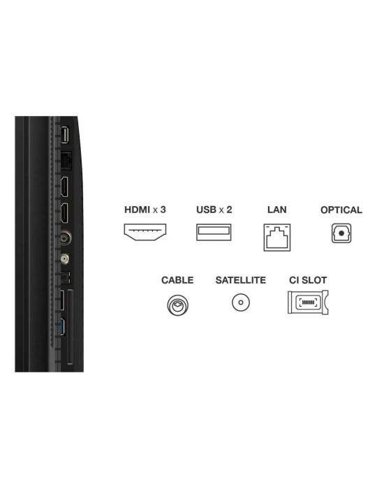 TCL T69C 43T69C TV 109,2 cm (43") 4K Ultra HD Smart TV Wifi Noir 350 cd/m²