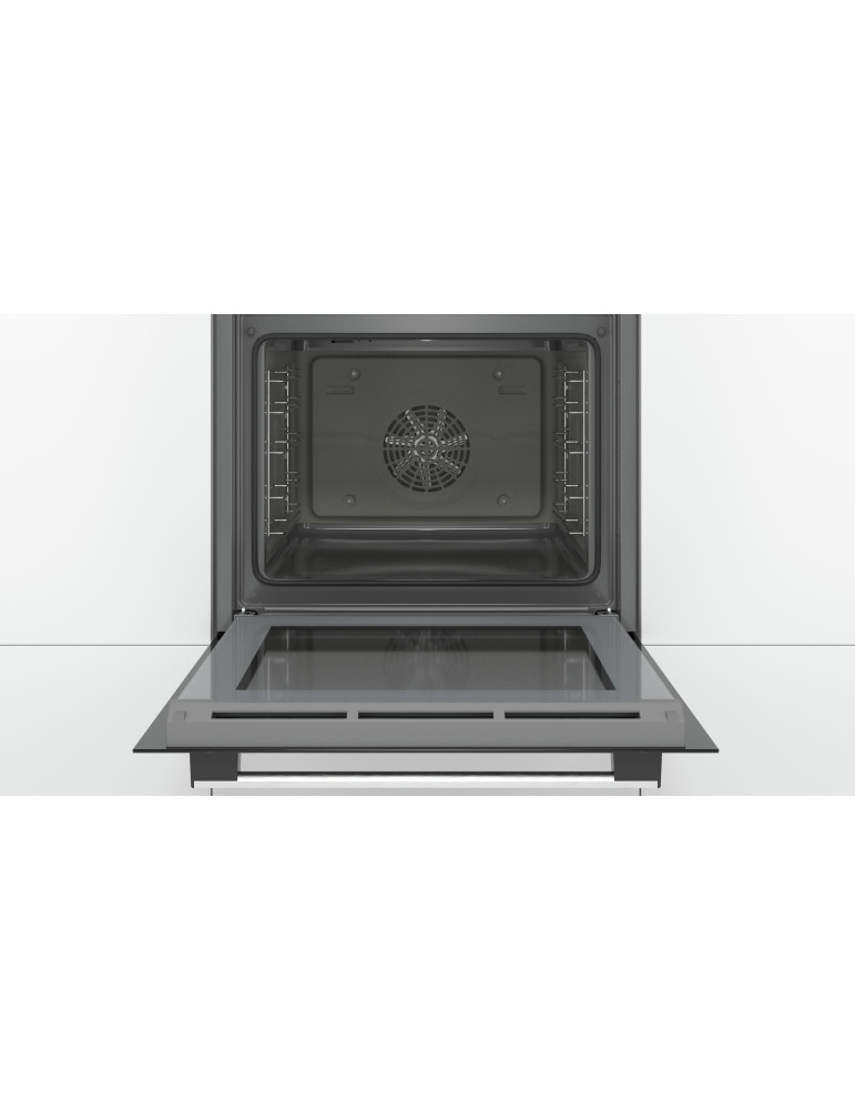 Bosch Serie 4 HBA553BR0 four 71 L Noir, Acier inoxydable
