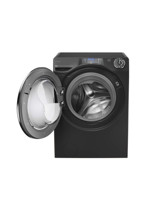 Candy RapidÓ PRO RP 496BWMBCB/1-S machine à laver Charge avant 9 kg 1400 tr/min Noir