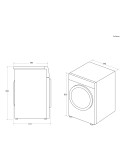 Candy RapidÓ ROE H9A2TCEX-S sèche-linge Pose libre Charge avant 9 kg Blanc