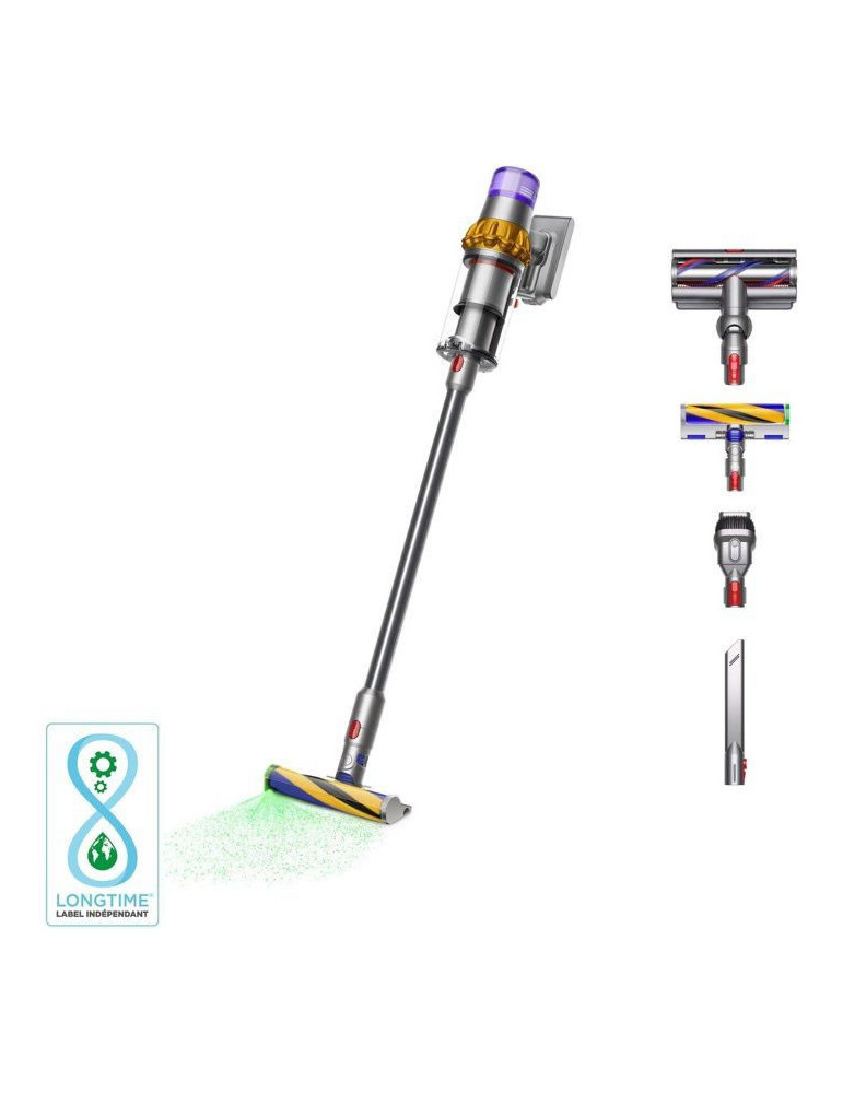 DYSON V15 Detect Absolute - Autonomie jusqu'à 60 min - Brosse avec lumière intégrée