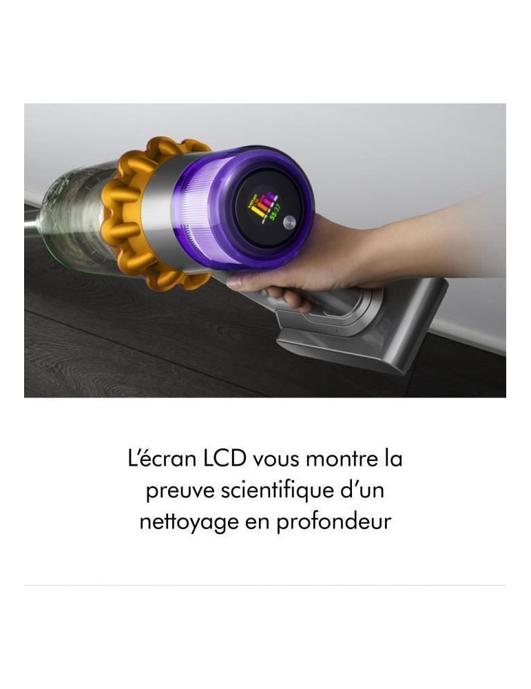 DYSON V15 Detect Absolute - Autonomie jusqu'à 60 min - Brosse avec lumière intégrée