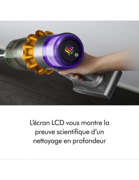 DYSON V15 Detect Absolute - Autonomie jusqu'à 60 min - Brosse avec lumière intégrée