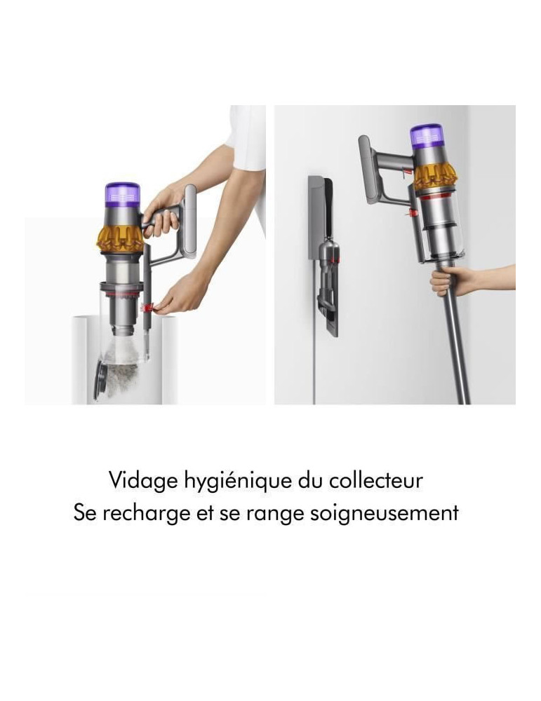 DYSON V15 Detect Absolute - Autonomie jusqu'à 60 min - Brosse avec lumière intégrée