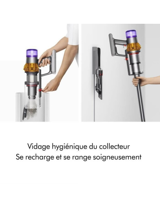 DYSON V15 Detect Absolute - Autonomie jusqu'à 60 min - Brosse avec lumière intégrée