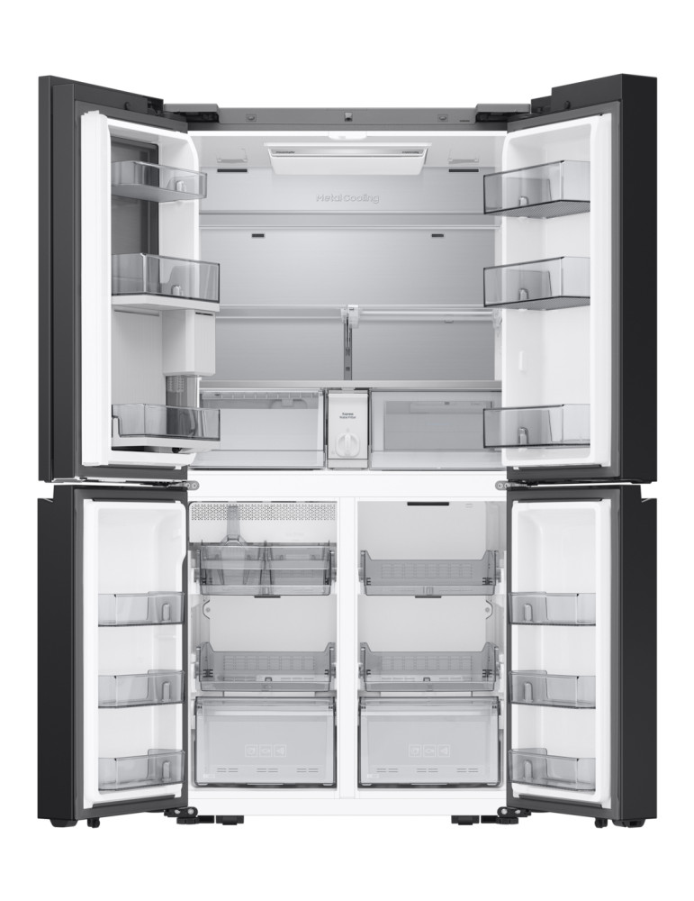 Samsung Series 9 Réfrigérateur Bespoke AI - Multi-portes- Double fabrique de glace auto - 654L - RM90F67CECEF- Classe