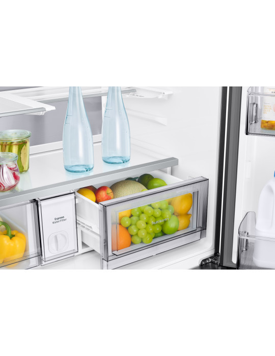 Samsung Series 9 Réfrigérateur Bespoke AI - Multi-portes- Double fabrique de glace auto - 654L - RM90F67CECEF- Classe