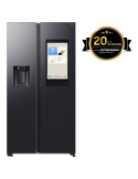Samsung Series 9 Réfrigérateur Bespoke AI Family Hub -Américain- Carbone- 614L - RS90F66BEFEF- Classe E