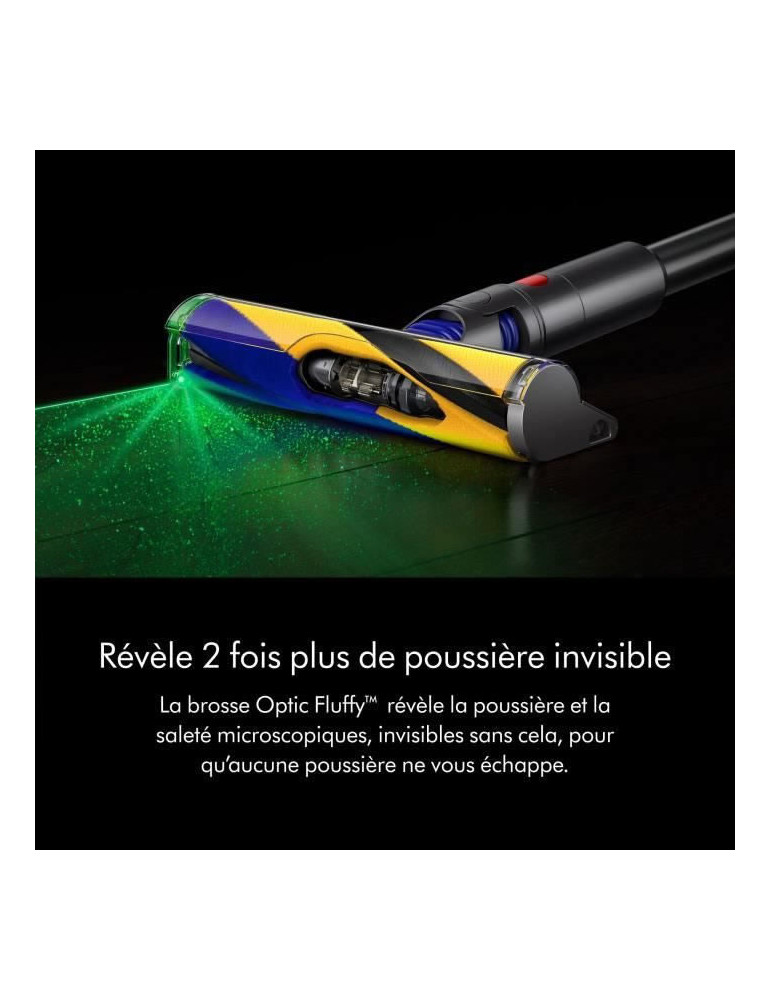 DYSON V12 Detect Slim Absolute - Contrôle de puissance - Puissance 150 AW