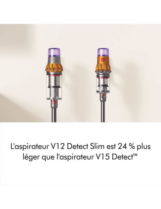 DYSON V12 Detect Slim Absolute - Contrôle de puissance - Puissance 150 AW