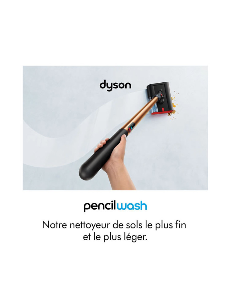DYSON Pencilwash - Aspirateur / Laveur de sol - 30 min - 100 m²- 0,30 L - Orange / Noir