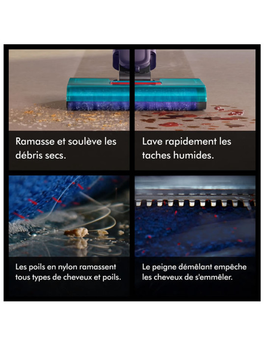Dyson Clean+Wash Hygiene™ - Nettoyeur de sols 2-en-1 aspirateur / laveur  - 70 min d'autonomie
