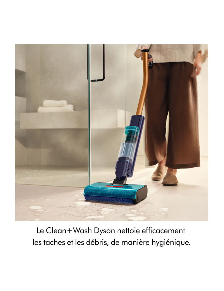 Dyson Clean+Wash Hygiene™ - Nettoyeur de sols 2-en-1 aspirateur / laveur  - 70 min d'autonomie