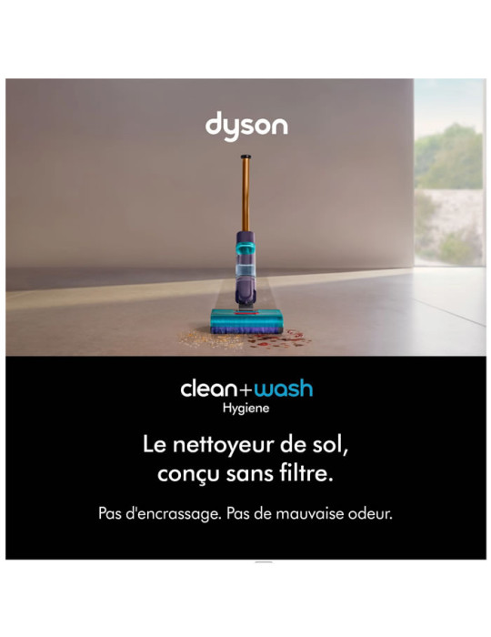 Dyson Clean+Wash Hygiene™ - Nettoyeur de sols 2-en-1 aspirateur / laveur  - 70 min d'autonomie