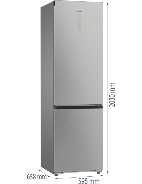 Hisense RB5P410SACC Pose libre 413 L Gris