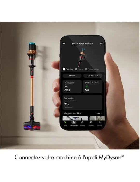 DYSON V16 Piston Animal - Aspirateur sans fil - Puissance 315 Airwatts - Filtration HEPA - Brosse adaptative auto-démêlante
