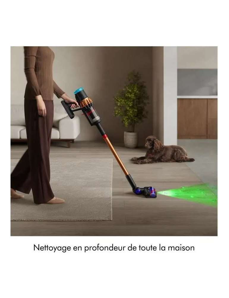 DYSON V16 Piston Animal - Aspirateur sans fil - Puissance 315 Airwatts - Filtration HEPA - Brosse adaptative auto-démêlante