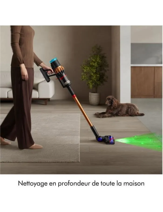 DYSON V16 Piston Animal - Aspirateur sans fil - Puissance 315 Airwatts - Filtration HEPA - Brosse adaptative auto-démêlante