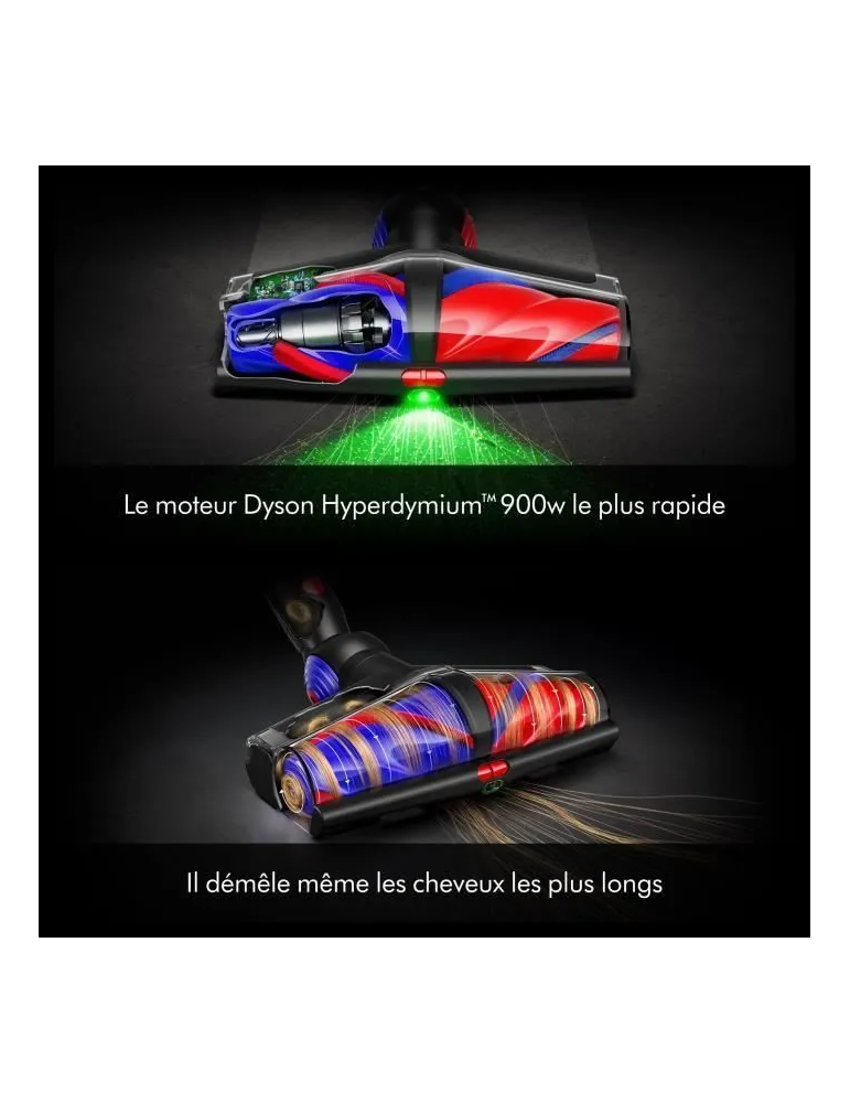 DYSON V16 Piston Animal - Aspirateur sans fil - Puissance 315 Airwatts - Filtration HEPA - Brosse adaptative auto-démêlante