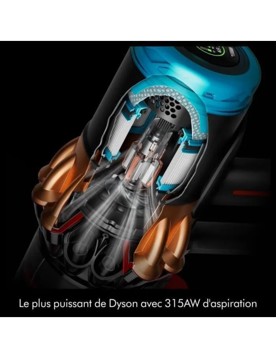 DYSON V16 Piston Animal - Aspirateur sans fil - Puissance 315 Airwatts - Filtration HEPA - Brosse adaptative auto-démêlante