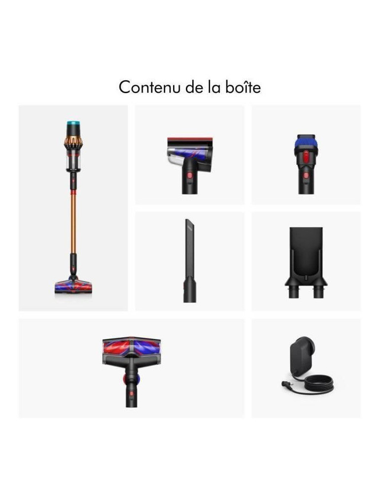 DYSON V16 Piston Animal - Aspirateur sans fil - Puissance 315 Airwatts - Filtration HEPA - Brosse adaptative auto-démêlante