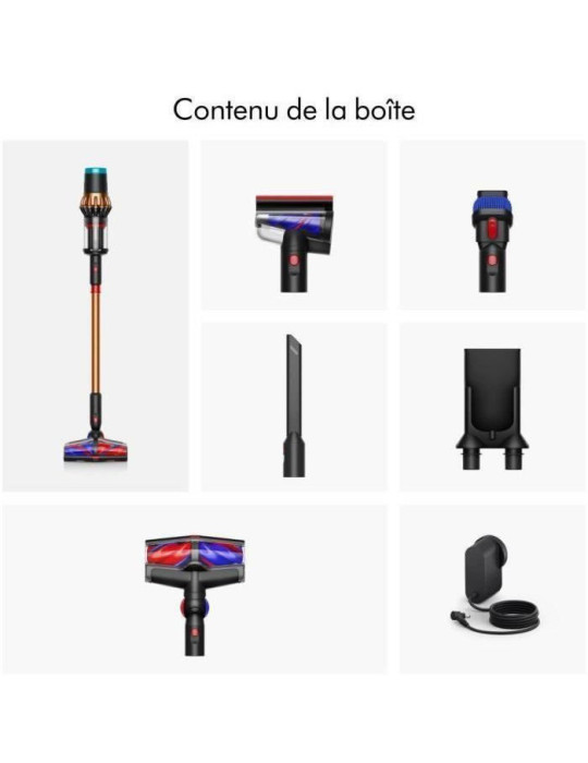 DYSON V16 Piston Animal - Aspirateur sans fil - Puissance 315 Airwatts - Filtration HEPA - Brosse adaptative auto-démêlante