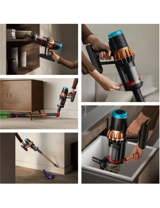 DYSON V16 Piston Animal - Aspirateur sans fil - Puissance 315 Airwatts - Filtration HEPA - Brosse adaptative auto-démêlante