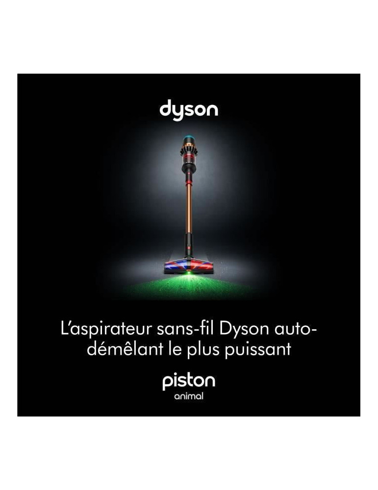 DYSON V16 Piston Animal - Aspirateur sans fil - Puissance 315 Airwatts - Filtration HEPA - Brosse adaptative auto-démêlante