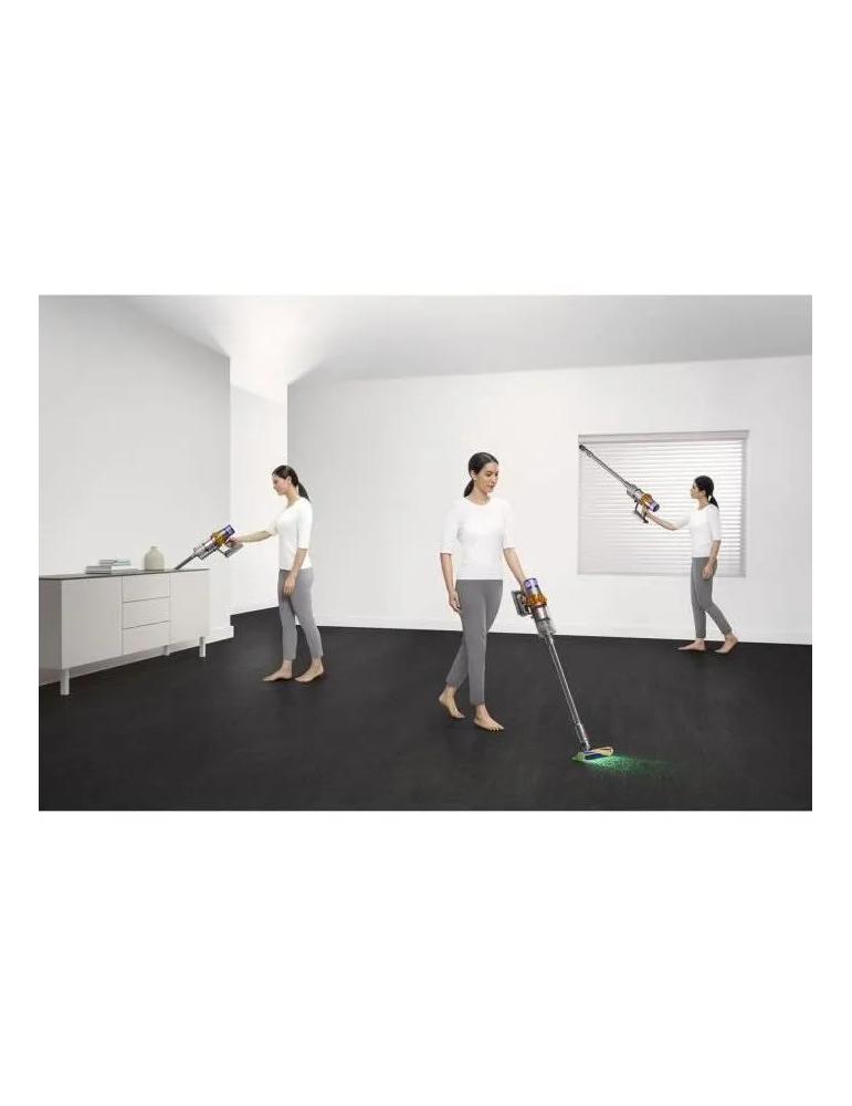 DYSON V15 Detect Absolute - Aspirateur sans fil - Puissance 240 Airwatts - Brosse avec lumière intégrée